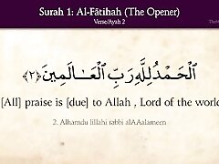 surah(chapter) 1 of the Quran+translation