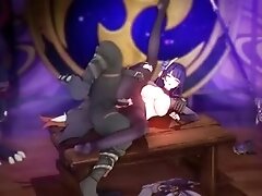 Genshin Impact - Raiden & Miko Orgy Voiced Version