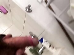 Half a boner had to piss before i jerk off to go to bed