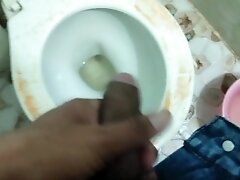 Masturbation in toilet home friend