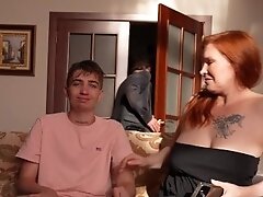 Stay at home and Fuck Stepson. StepMom's trick