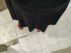 Hot Mom Nikita Shows Tits And Walks Her Feet In A Shop