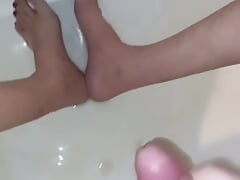 Solo masturbation in my bath