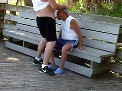 Lovely daddies fuck in park (3)