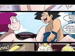 Ash y Jessie batalla Pokémon  hentai