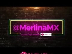 MerlinaMX - MILF Mexicana de Sinaloa tetona con el culo gigante se saca las tetas y comienza a mover
