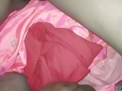 Sex with my wife in pink saree blouse peticot and bta penty getting fuck by me with hindi audio