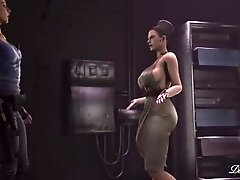 Persistant Evil: Control / Futa Excella Tests her Huge Cock on Jill Valentine / Resident Evil