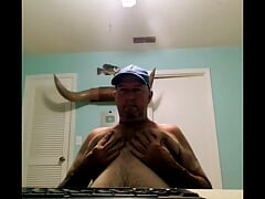 Playing with my tits while working on Thursday night