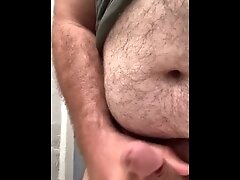 Chubby Man Delayed Orgasm Huge Load & Moan