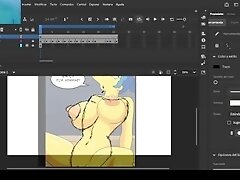 How I Make Animations #1: Animating Comic Marge Simpson (Hentai Anime) (Hard Sex)