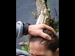 Blowjobs in nature with a stranger