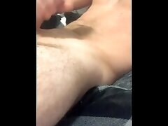 Jerking off hard with lotion