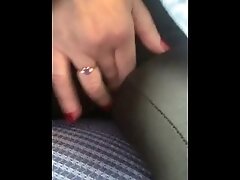 Secretly Rubbing my Pussy on the Train