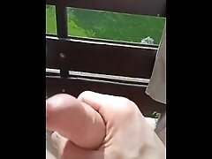 Masturbation on the balcony