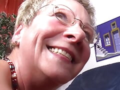 Beautiful old meat cunt of a mature gets fingered licked and fucked by perverted German couple