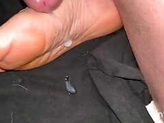 Slow motion of my toes getting fucked