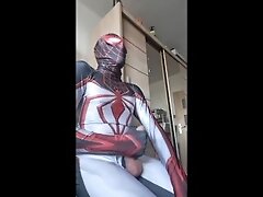 Spiderman enjoys masturbating after 4 days