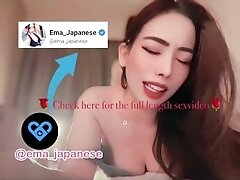 Amateur Japanese blowjob on the couch POV