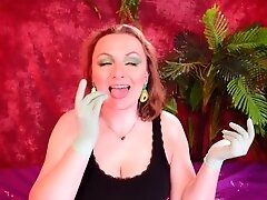 Gloves Fetish: ASMR video of Hot MILF (Arya Grander)