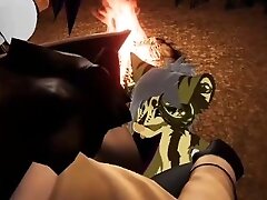 Two Furries By The Campfire (3 Min Preview)