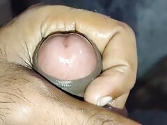 Masturbation close-up shot with satisfying ASMR sound of my dick