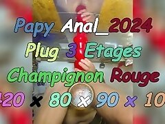 05_Anal_2024 Papy joue avec le champignon 3 e?tages rouge de 420 x 80 x 90 x 100