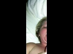 Big titty blonde gets facial